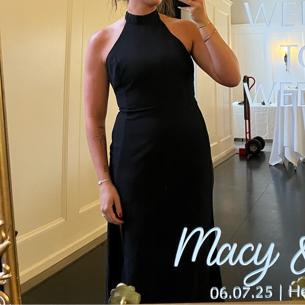 Lulu's Black Maxi / Bridesmaid Dress
